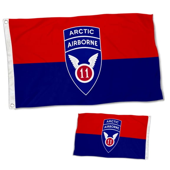 Dutern Double Sided 11th Airborne Division Flag Military Banner 3 Ply with Brass Grommets 3x5 Feet