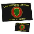 thumbnail image 1 of Dutern Double Sided 24th Infantry Division Division Flag Military Banner 3 Ply with Brass Grommets 2x3 Feet, 1 of 4