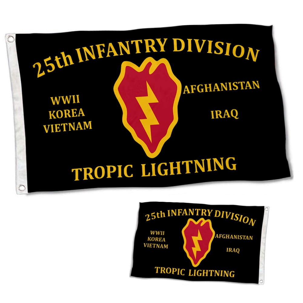 Dutern Double Sided 25th Infantry Division Flag 25th ID Tropic
