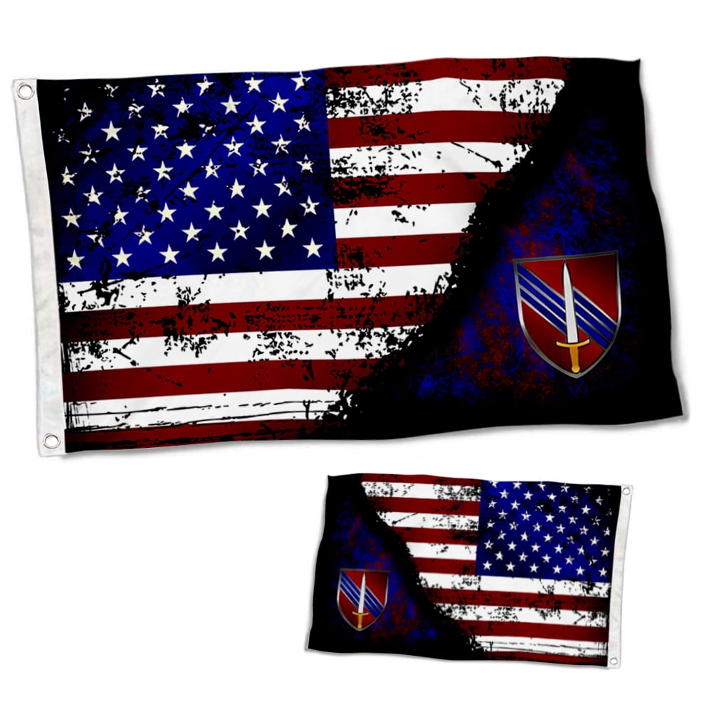 Dutern Double Sided 3rd Sfab Stars&Stripes Flag Banner 3 Ply with Brass ...
