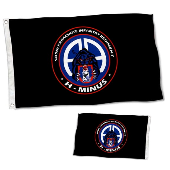 Dutern Double Sided 505th Parachute Infantry Regiment Flag Military Flags Banner 3 Ply with Brass Grommets 12x18 Inch