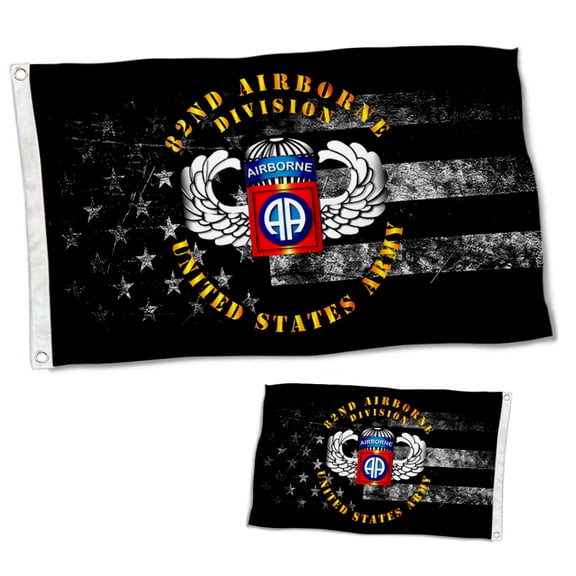 Dutern Double Sided 82nd Airborne Division Flag Banner 3 Ply with Brass Grommets 3x5 Feet
