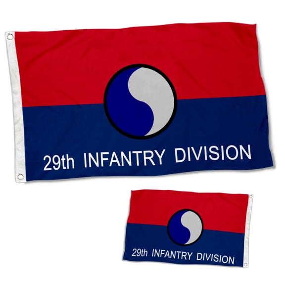 Dutern Double Sided Army 29th Infantry Division Flag Banner 3 Ply with Brass Grommets 3x5 Feet