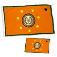 thumbnail image 1 of Dutern Double Sided Cherokee Nation Flag Banner 3 Ply with Brass Grommets 2x3 Feet, 1 of 4