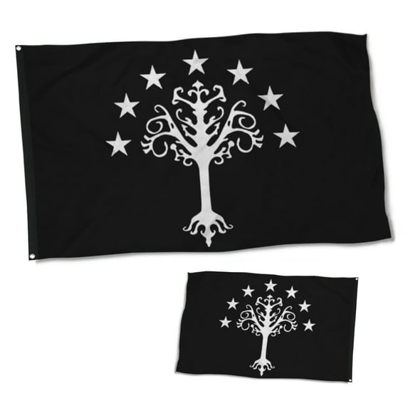 Dutern Double Sided Gondors Flag from J. R. R. Tolkiens Middle-earth Flag Banner 3 Ply with Brass Grommets 2x3 Feet