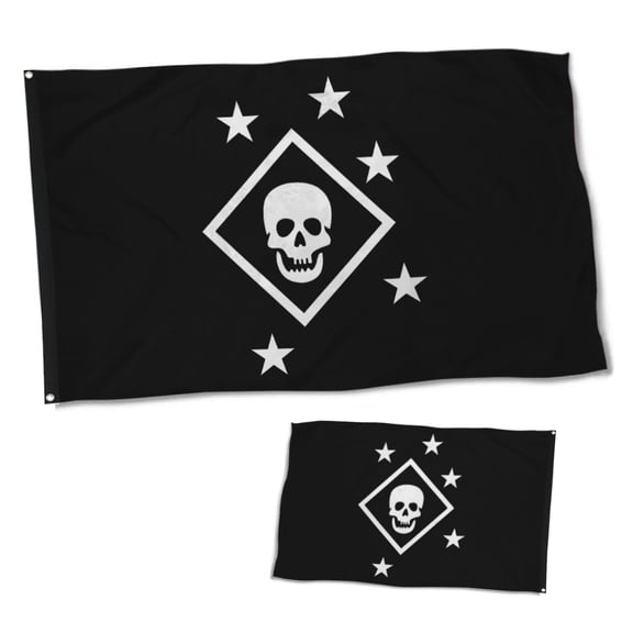 Dutern Double Sided Marine Raider Flag Military Banner 3 Ply with Brass Grommets 2x3 Feet