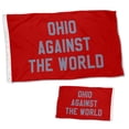 thumbnail image 1 of Dutern Double Sided Ohio Against The World Flag Banner 3x5Feet Garden house Flag banner Wall Decor Red Flag Banner 3 Ply with Brass Grommets 3x5 Feet, 1 of 5