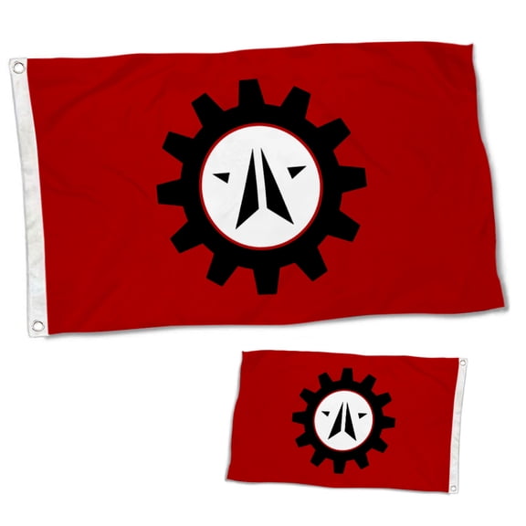 Dutern Double Sided Rekksis The Automaton Menace Flag Banner 3 Ply with Brass Grommets 12x18 Inch