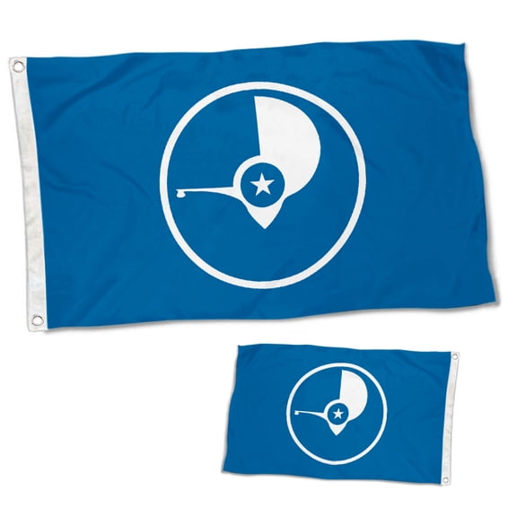 Dutern Double Sided Yap Flag Banner 3 Ply with Brass Grommets 12x18 Inch