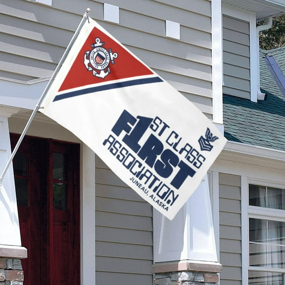 Dutern U.S Coast Guard 1st Class Mess Assn Flag Juneau Flag Banner Man Cave 3x5Feet With Grommets