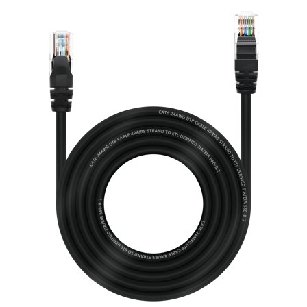 Dutevolns Cat 6 Ethernet Cable 32.8 ft, Cat 6 Cable Outdoor&Indoor, High Speed 1Gbps Internet Network Cable, Cat6 Ethernet Patch Cable Long, Computer LAN Cable for Router, Modem, PS4/5