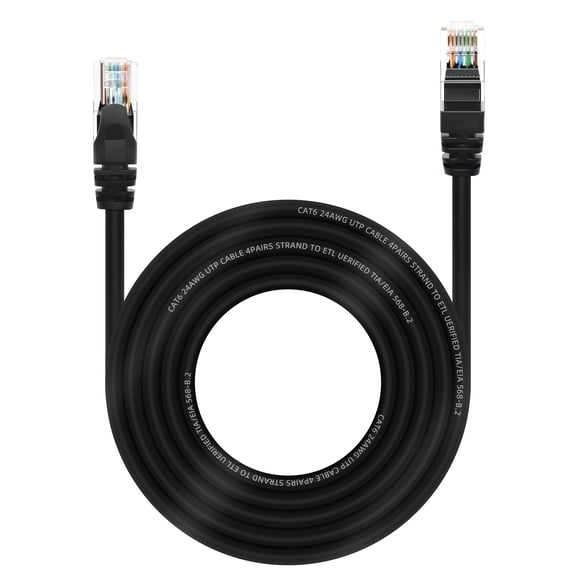 Dutevolns Cat 6 Ethernet Cable 98.4 Ft, Cat 6 Cable Outdoor&Indoor, High Speed 1Gbps Internet Network Cable, Cat6 Ethernet Patch Cable Long, Computer LAN Cable for Router, Modem, PS4/5