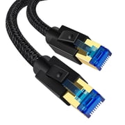 Dutevolns Cat 8 Ethernet Cable 9.84 FT, High Speed Braided 40Gbps 2000Mhz Network Cord Cat8 RJ45 Shielded Indoor Heavy Duty LAN Cables Compatible for Gaming PC PS5 Xbox Modem Router