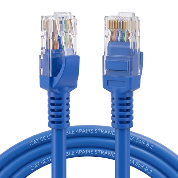 Dutevolns Cat5e Ethernet Cable 32.8 FT, Long Cat 5e Internet Cable, Snagless Patch Cord, UV Resistant, Flexible, Network, LAN, PoE, Standard RJ45 Connector for PC, Server, Router, Modem, PS5