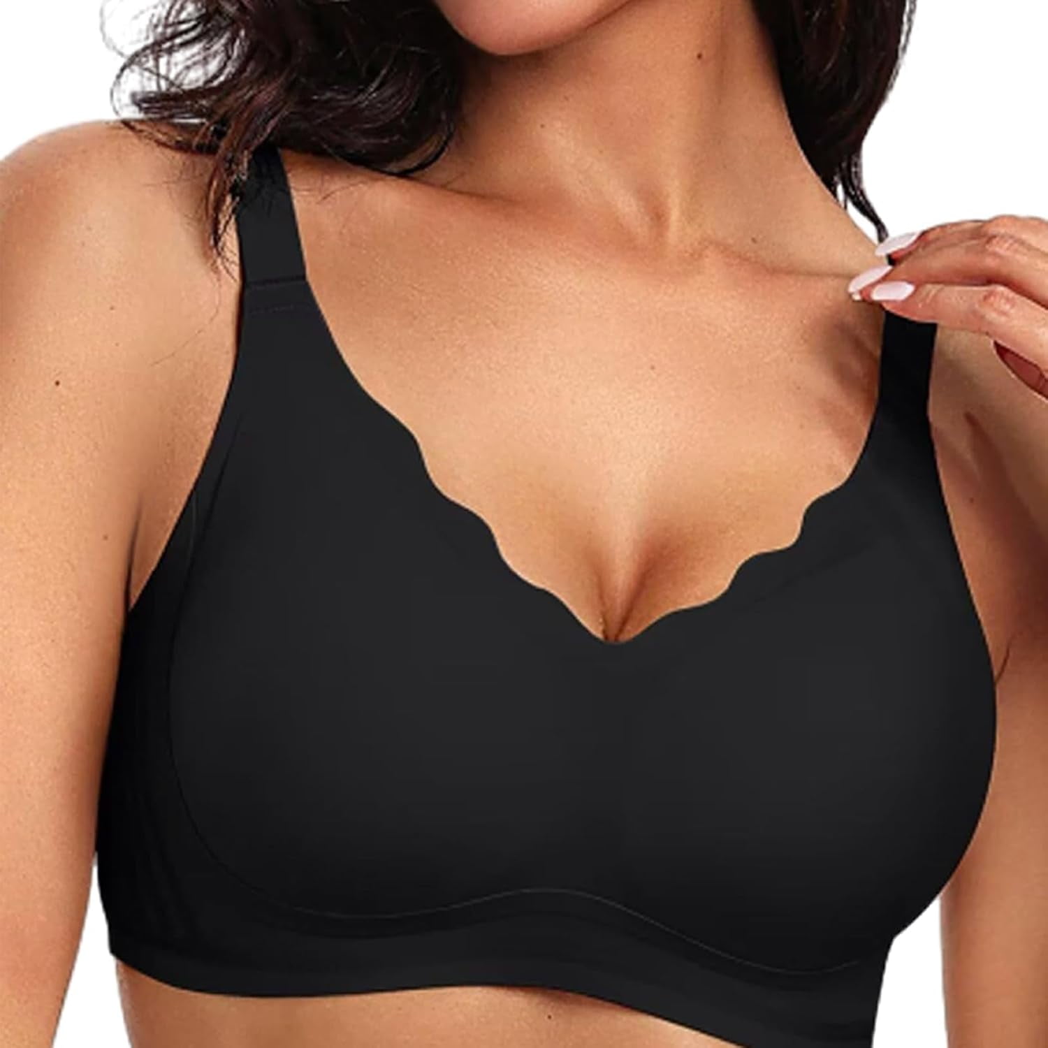 Dutifulon-Cc Bra, Dutifulon Seamless Scalloped Push-Up Bra