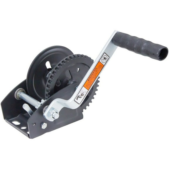 D&L Hand Ratchet Winch DL1100 - 100 lb Pull Capacity, 3/16" Size, Manual, Heavy-Gauge Steel