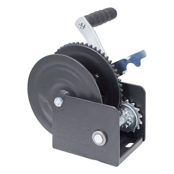 Dutton-Lainson Hand Winch,Spur Gear,Brake,1200 lb. DLB1205A