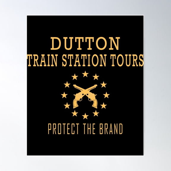 Dutton Train Station Tours Poster Wall Art, Modern Wall Decor For Living Room Bedroom, 12x18 UNFRAMED