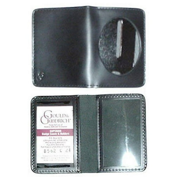 Duty 2 3/8" Oval External Badge Holder & 2 ID Cards Gould & Goodrich