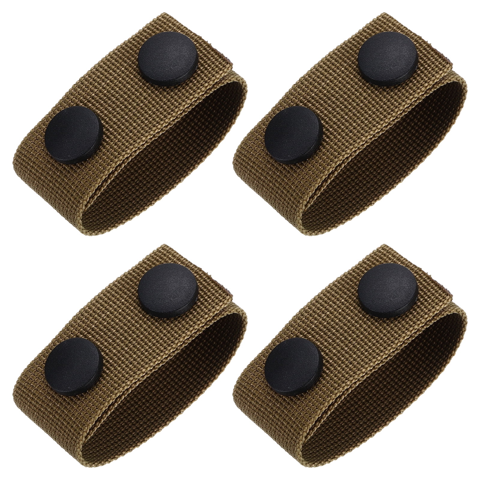 Duty Belt, 4Pcs Fabric Belt Keepers with Double Snaps, Nylon Belt