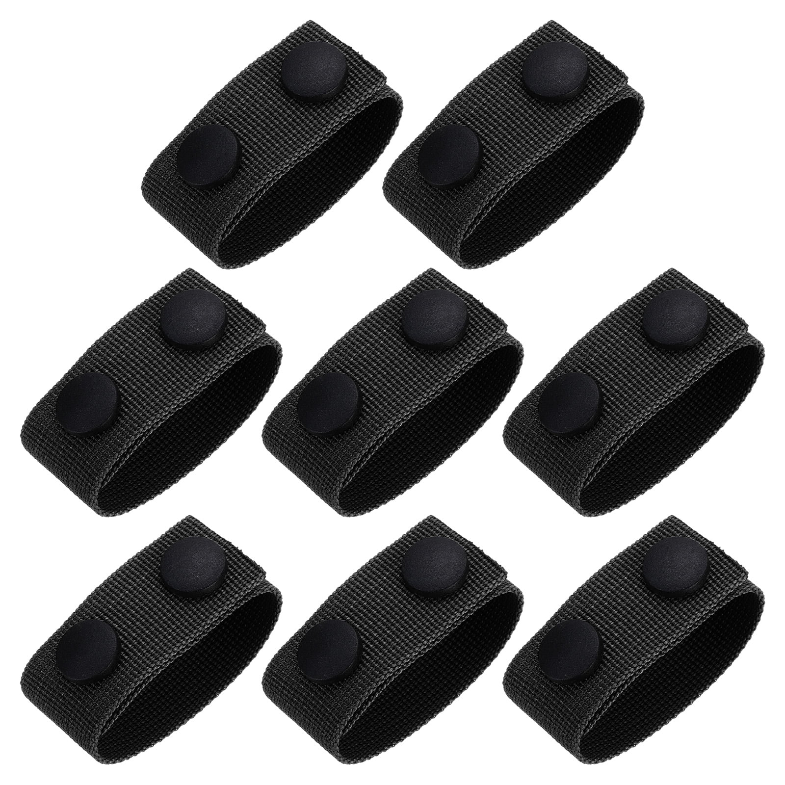 Duty Belt, 8Pcs Fabric Belt Keepers with Double Snaps, Nylon Belt