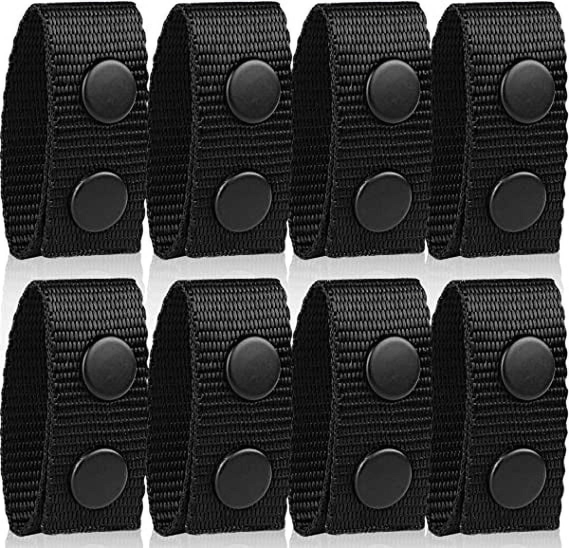 Duty Belt Keeper with Double Snaps for Outdoor Sports ,8 Pack