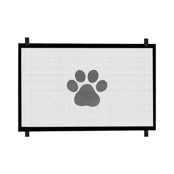 Duty Dog Gate for Stairs and Doorways 307 Inches Tall Adjustable Indoor Gate with Breathable Mesh Screen for Pet and Versatile Openings