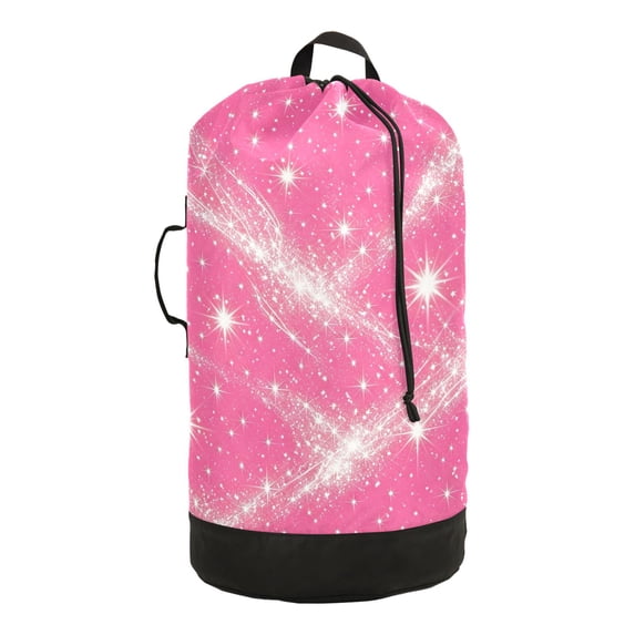 Duty Drawstring Laundry Backpack with Adjustable Straps Portable Dirty ...