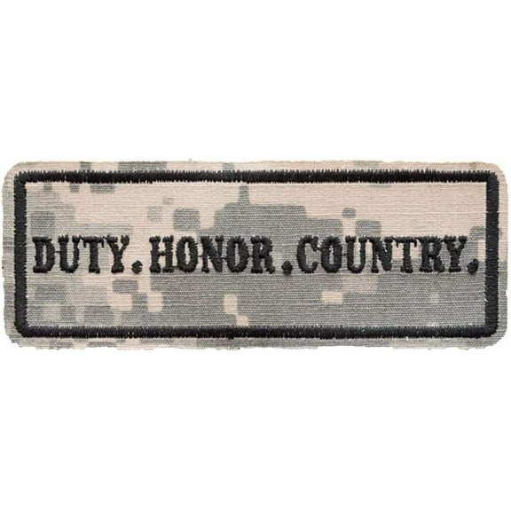 Duty Honor Country Camouflage Patch, Military Patches