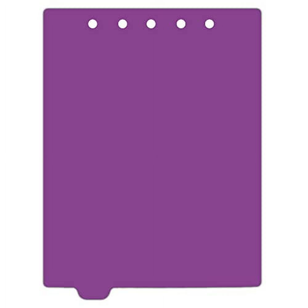  Duty Plastic Ring Binder Dividers, Bottom Tab, 1/9 Cut, Tab 2