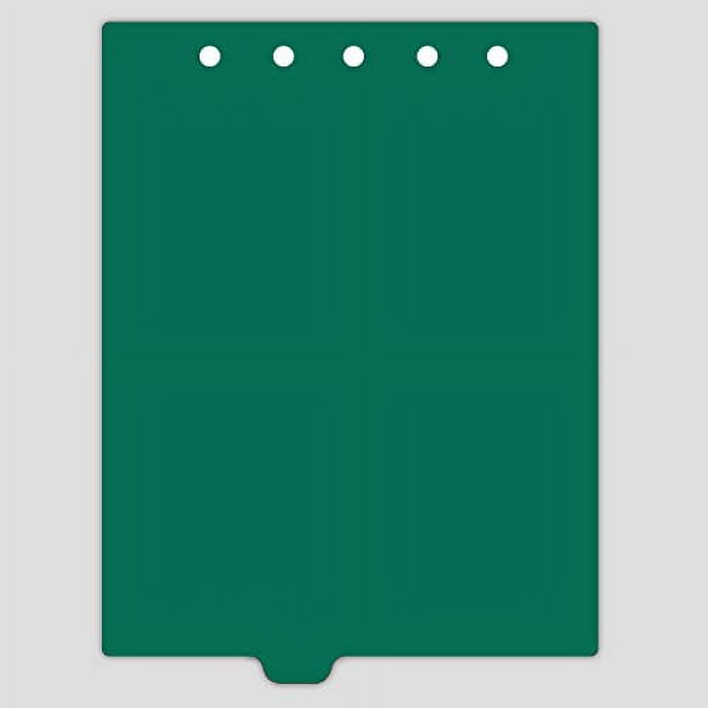  Duty Plastic Ring Binder Dividers, Bottom Tab, 1/9 Cut, Tab 4