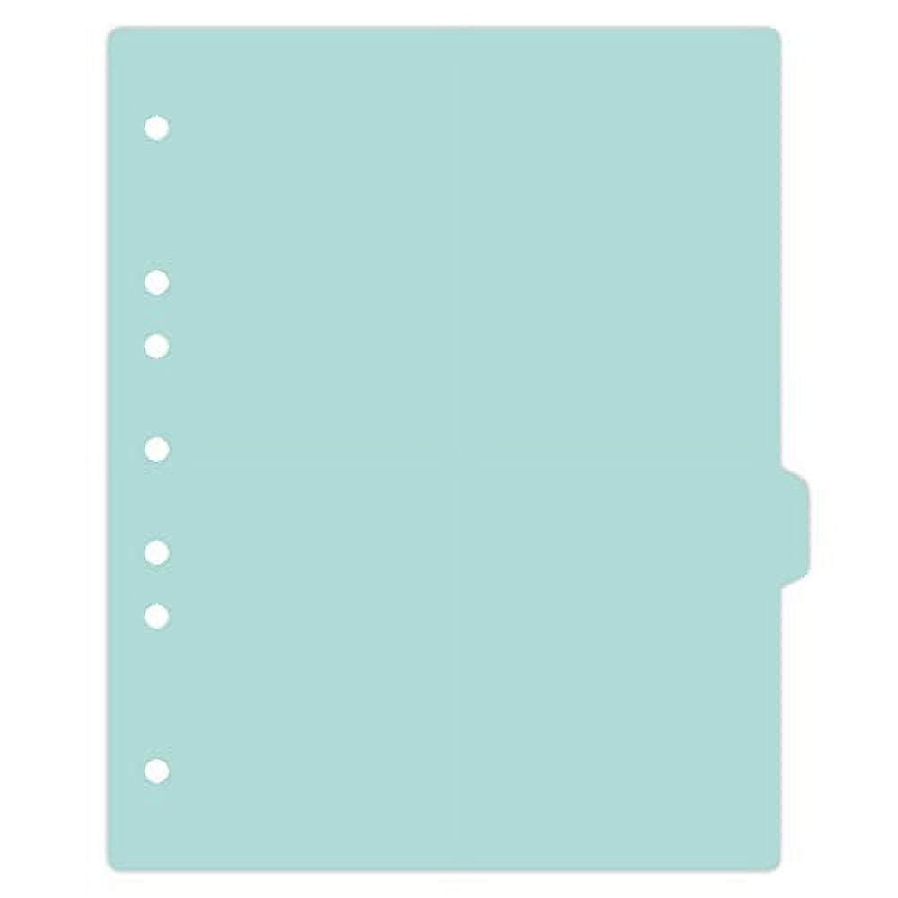  Duty Plastic Ring Binder Dividers, Side Tab, 1/9 Cut, Tab 6 Position