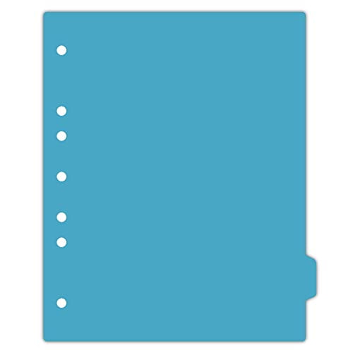  Duty Plastic Ring Binder Dividers, Side Tab, 1/9 Cut, Tab 8 Position