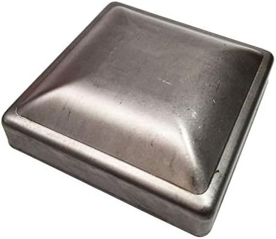 Duty Steel Caps Pressed Decorative Square Fence Post Caps Perfect For Wood Fences, Newel