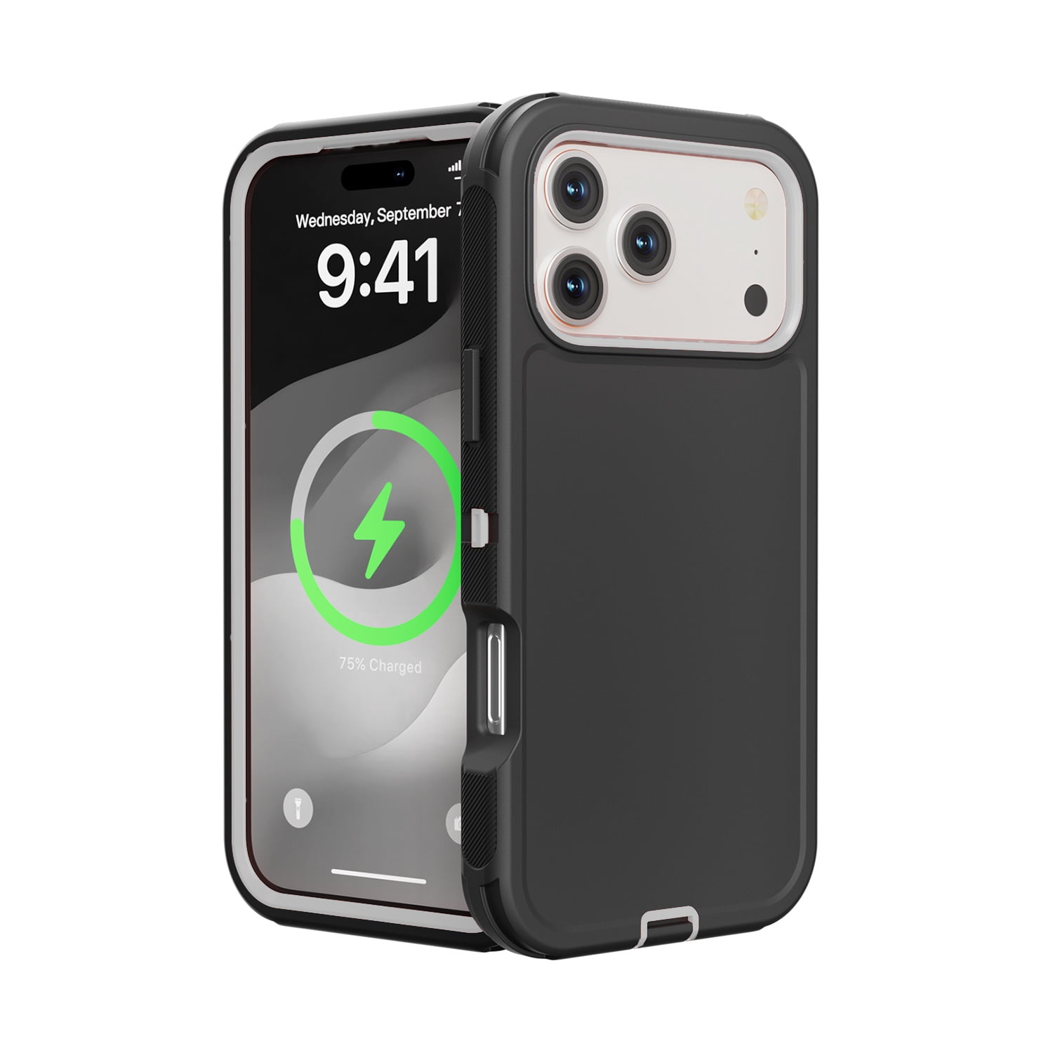 Duual Pro Protective Case for iPhone 17 Pro - Black & Gray
