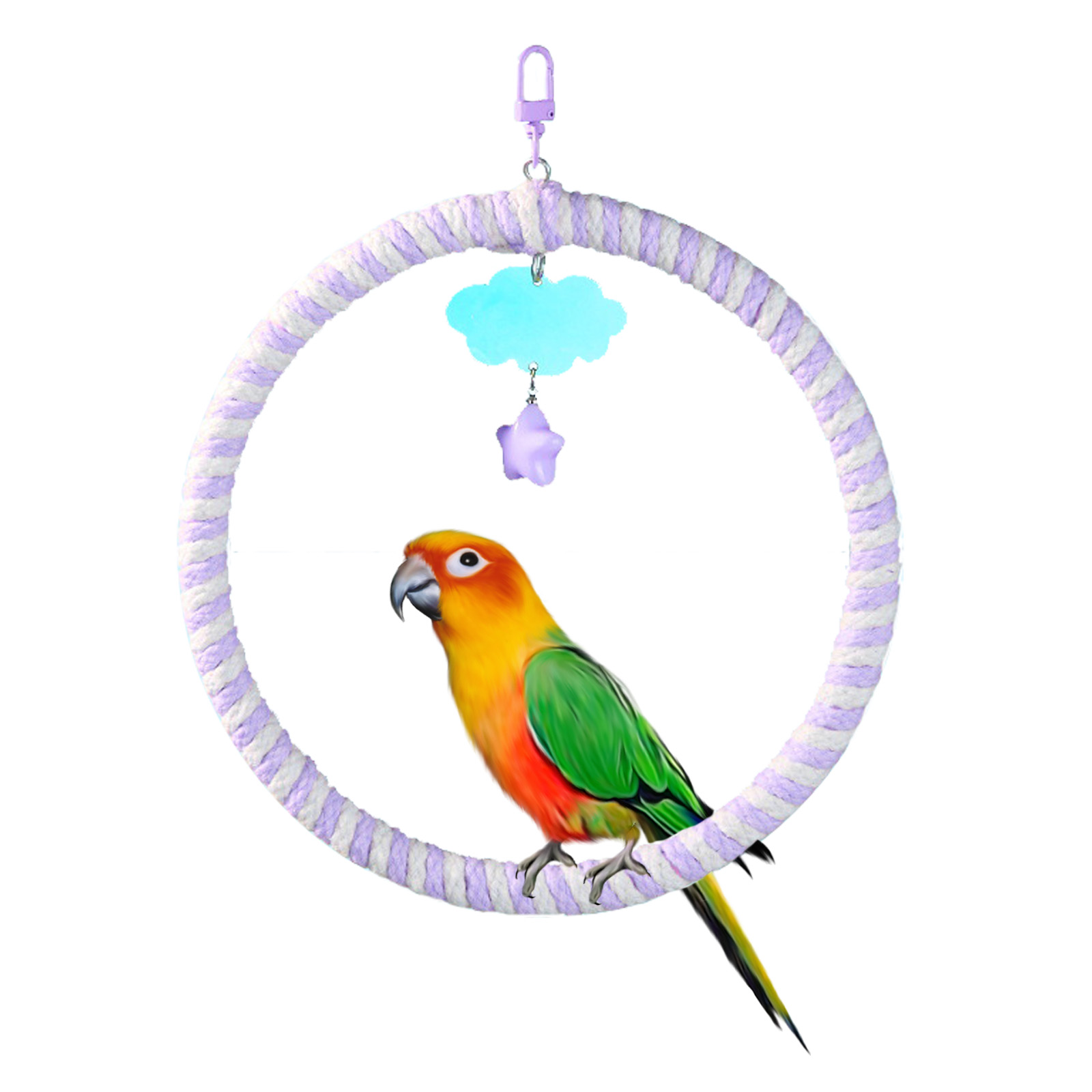 Curated visual reference: Fresh Look at Duuclume Bird Toy Interactive Bird Rope Swing Climbing Toy For