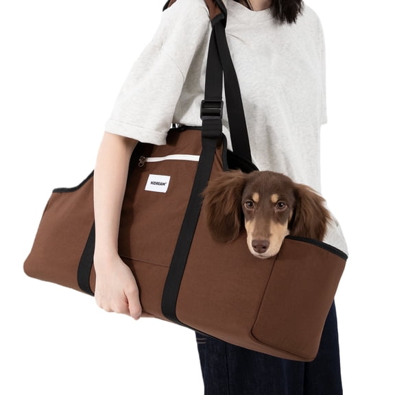Duuclume Dachshund Shoulder Carrier Bag, Ergonomic Pet Sling with Adjustable Strap, Lightweight Dog Purse for Small Long-Bodied Breeds