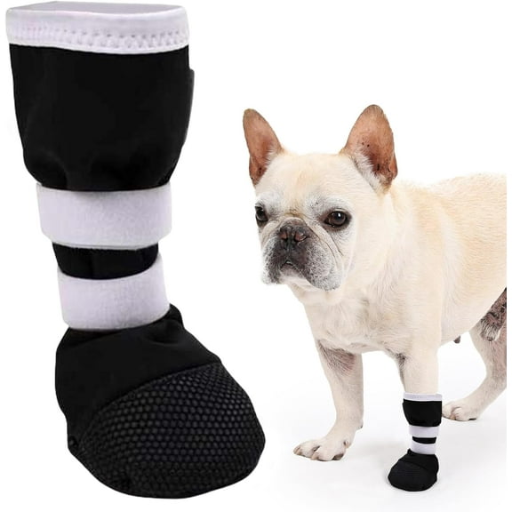 Duuclume Dog Paw Wound Recovery Boot, Breathable Dog Bootie for Injured Paw, Anti-Slip Dog Shoe with Magic Strap XL