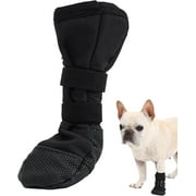 Duuclume Dog Paw Wound Recovery Boot, Waterproof Dog Bootie for Injured Paw, Anti-Slip Dog Shoe with Magic Strap L