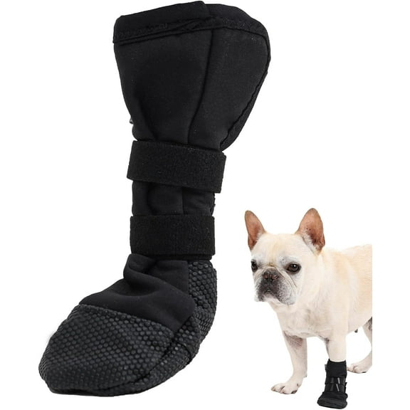 Duuclume Dog Paw Wound Recovery Boot, Waterproof Dog Bootie for Injured Paw, Anti-Slip Dog Shoe with Magic Strap M