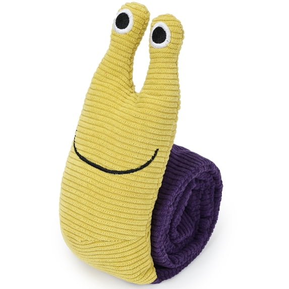 Duuclume Dog Snuffle Toy, Interactive Dog Squeak Toys, Snail Shape Dog Puzzle Toy, Purple