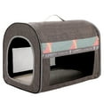 thumbnail image 1 of Duuclume Dog Travel Crate, Portable Foldable Dog Kennel Indoor with Sturdy Mesh Windows (Grey, M), 1 of 6