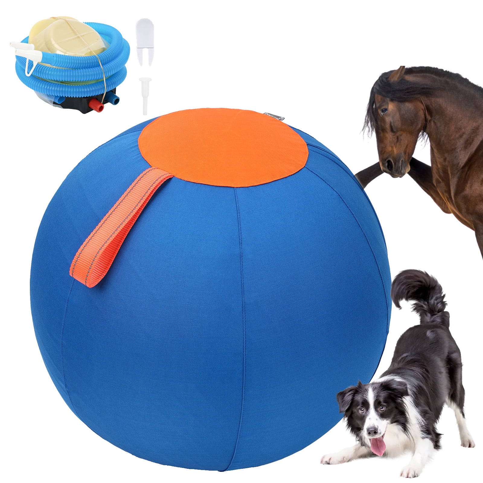 Duuclume Herding Ball for Dogs 18 Inch with Tab Training Ball for