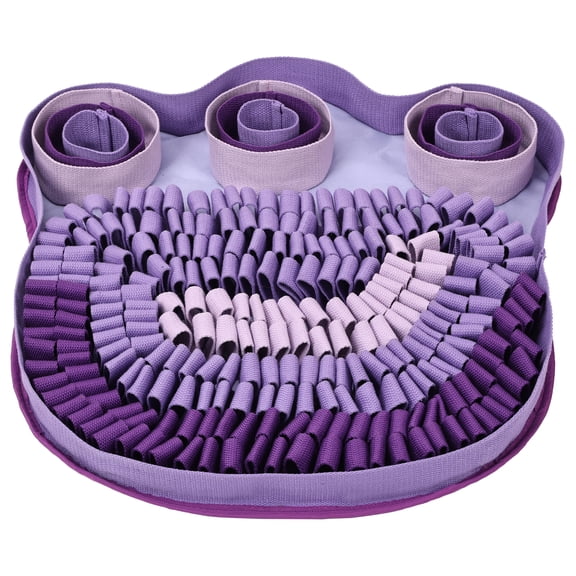 Duuclume Pet Snuffle Mat,Interactive Dogs Puzzle Trainning Toy Purple