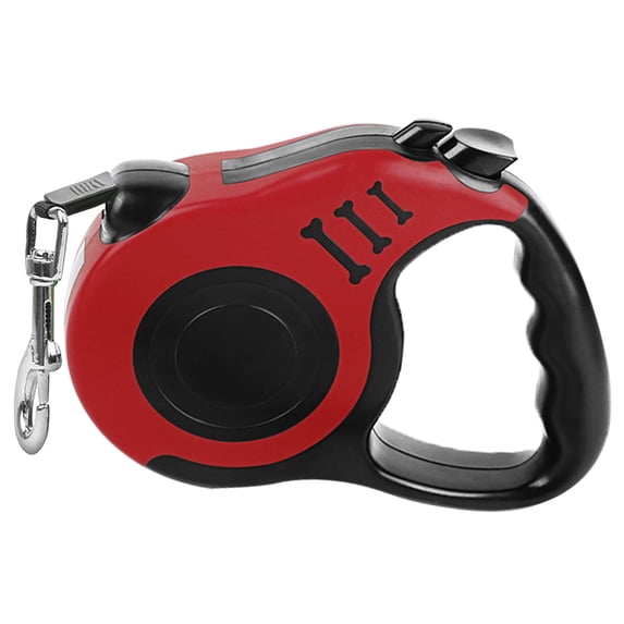 Duuclume Retractable Dog Leash, 16 ft 360° Tangle-Free Automatic Telescopic Tractor Dog Tape (Red)