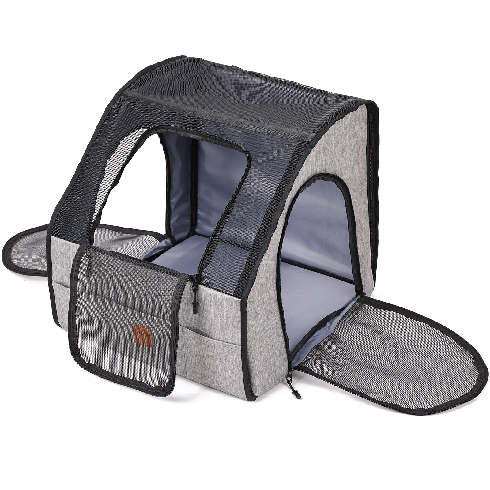 Duuclume Travel Safety Carrier for Pets Collapsible Dog Crate for Car Travel M
