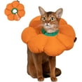 thumbnail image 1 of Duuclume Waterproof Cat Recovery Collar Cute Elizabethan Cone for Anti-Bite Lick Wound Healing (S,Orange), 1 of 6