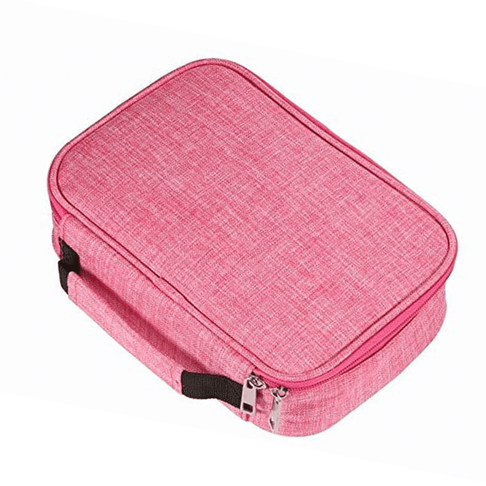 Duulaya 72 Slot Organizer for Watercolor Pens, Markers & Colored Pencils Large Capacity Pencil Case