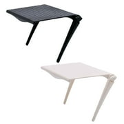 Duulaya Adjust & Organize Your TV Accessories - Black & White Set Versatile TV Console Shelves