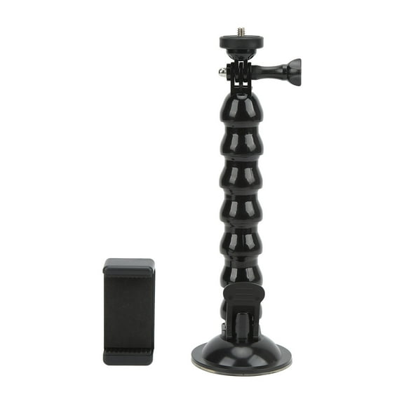 Duulaya Flexible Gooseneck Extension Suction Cup Car Mount Holder with Phone Holder for Action Camera